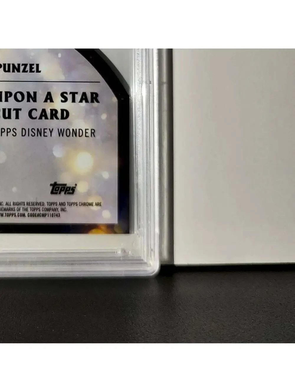 Rapunzel 2025 Topps Chrome Disney #W-16 Wish Upon A Star Die Cut Tangled PSA 9